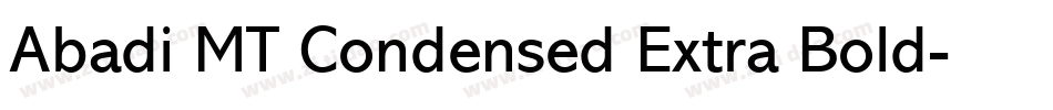 Abadi MT Condensed Extra Bold字体转换